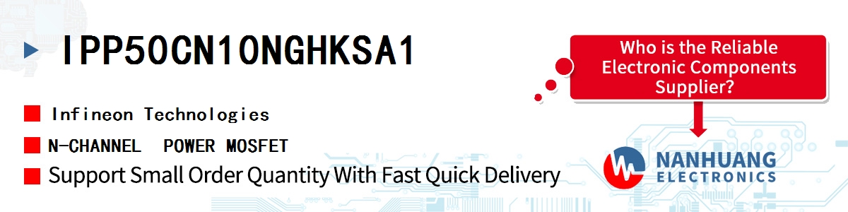 IPP50CN10NGHKSA1 Infineon N-CHANNEL  POWER MOSFET