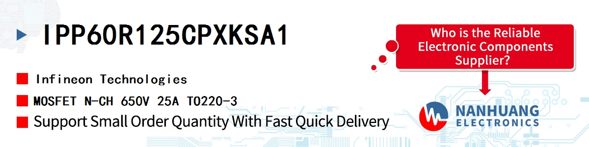 IPP60R125CPXKSA1 Infineon MOSFET N-CH 650V 25A TO220-3