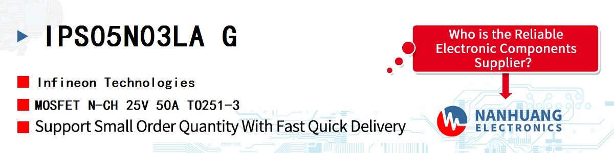 IPS05N03LA G Infineon MOSFET N-CH 25V 50A TO251-3