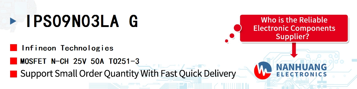 IPS09N03LA G Infineon MOSFET N-CH 25V 50A TO251-3