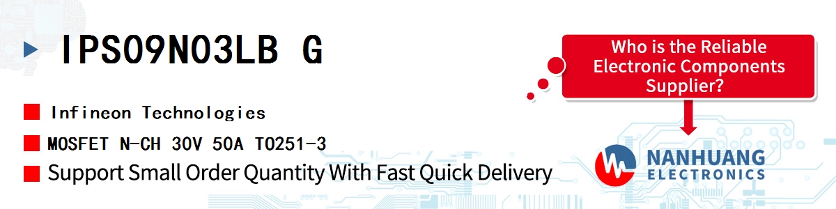 IPS09N03LB G Infineon MOSFET N-CH 30V 50A TO251-3