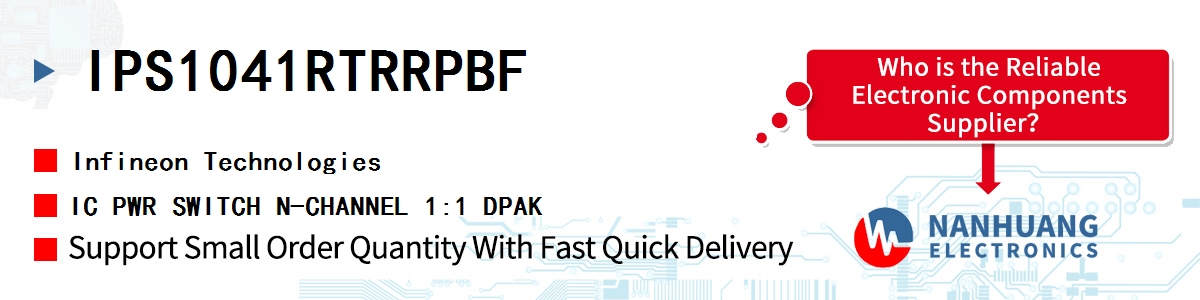 IPS1041RTRRPBF Infineon IC PWR SWITCH N-CHANNEL 1:1 DPAK