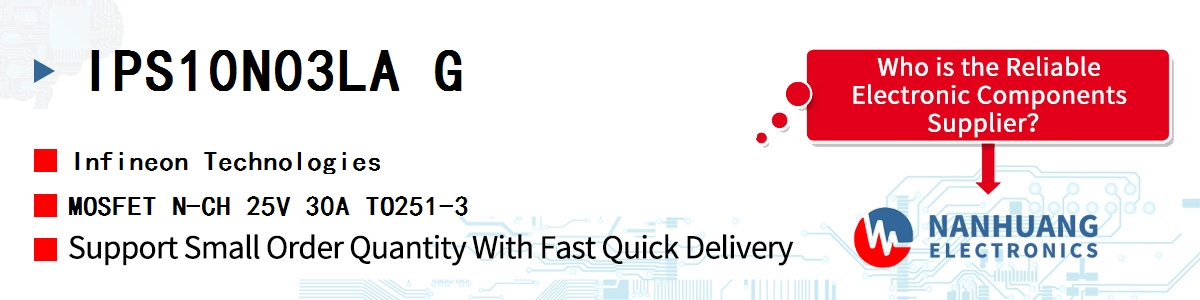 IPS10N03LA G Infineon MOSFET N-CH 25V 30A TO251-3