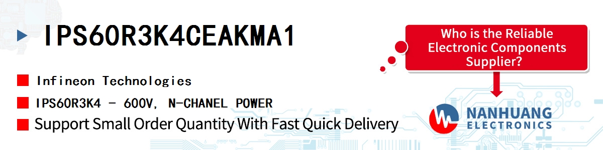 IPS60R3K4CEAKMA1 Infineon IPS60R3K4 - 600V, N-CHANEL POWER