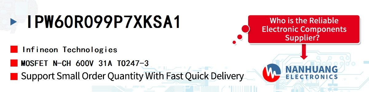 IPW60R099P7XKSA1 Infineon MOSFET N-CH 600V 31A TO247-3