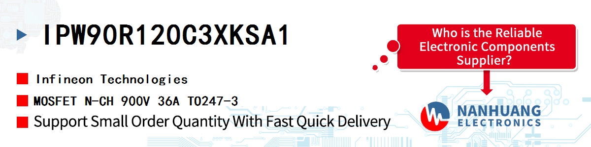 IPW90R120C3XKSA1 Infineon MOSFET N-CH 900V 36A TO247-3