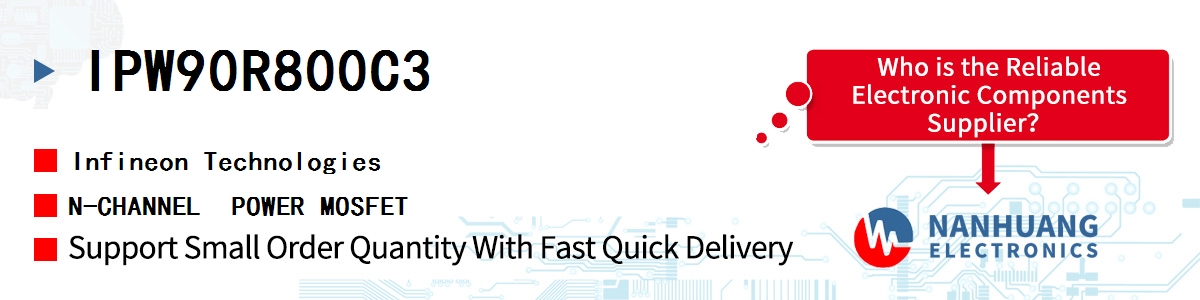 IPW90R800C3 Infineon N-CHANNEL  POWER MOSFET