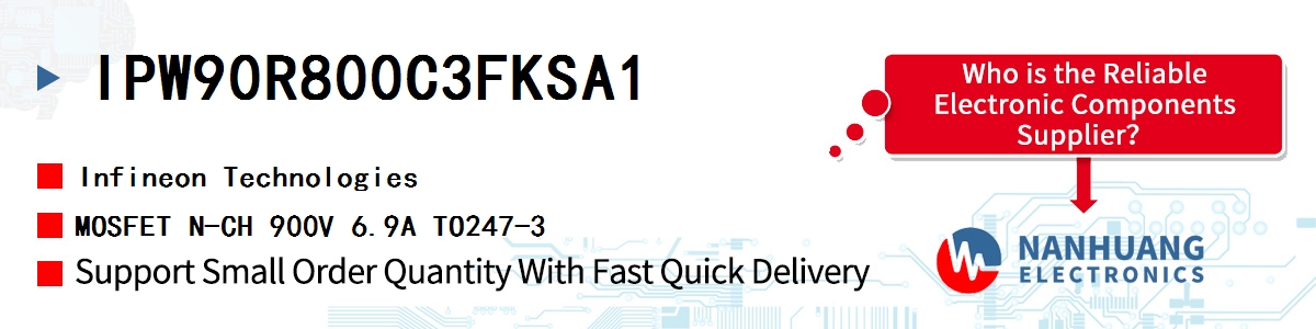 IPW90R800C3FKSA1 Infineon MOSFET N-CH 900V 6.9A TO247-3