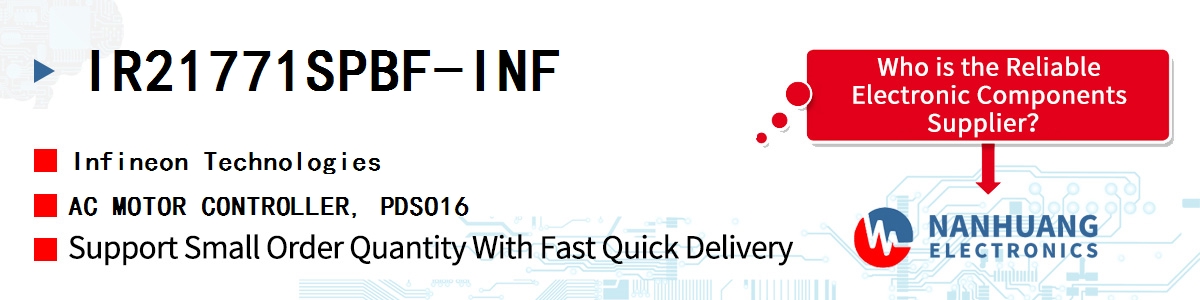 IR21771SPBF-INF Infineon AC MOTOR CONTROLLER, PDSO16