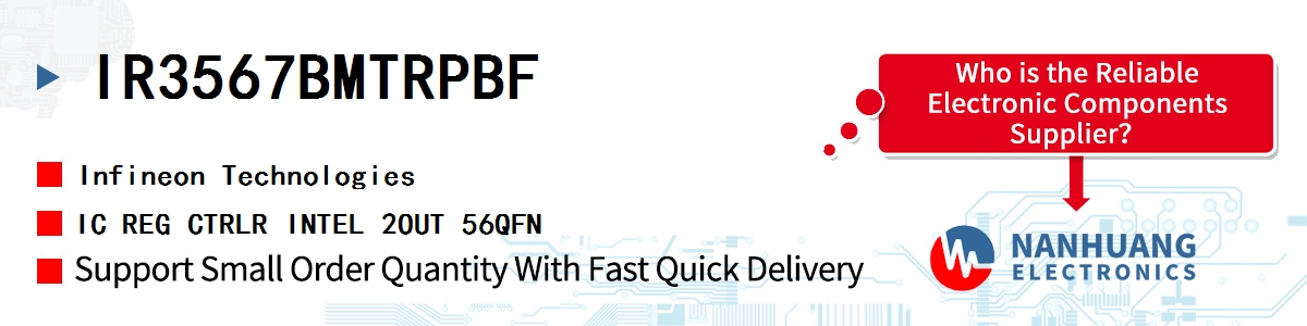 IR3567BMTRPBF Infineon IC REG CTRLR INTEL 2OUT 56QFN