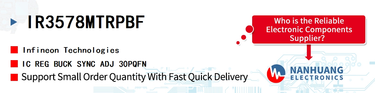 IR3578MTRPBF Infineon IC REG BUCK SYNC ADJ 30PQFN