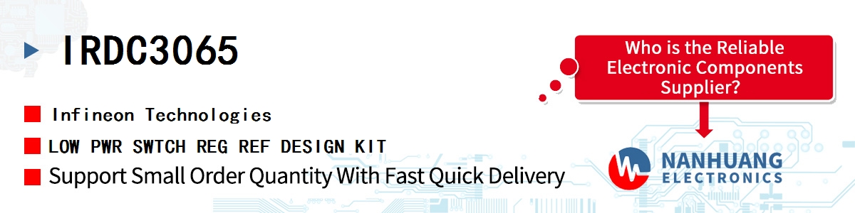 IRDC3065 Infineon LOW PWR SWTCH REG REF DESIGN KIT