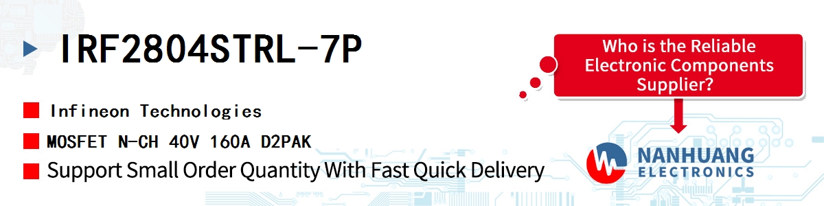 IRF2804STRL-7P Infineon MOSFET N-CH 40V 160A D2PAK