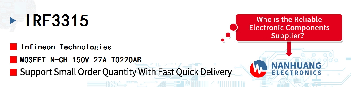 IRF3315 Infineon MOSFET N-CH 150V 27A TO220AB