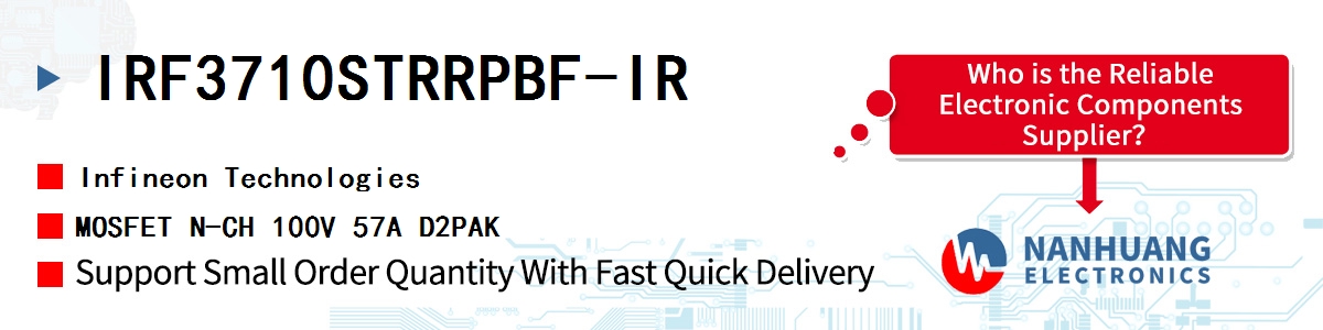 IRF3710STRRPBF-IR Infineon MOSFET N-CH 100V 57A D2PAK