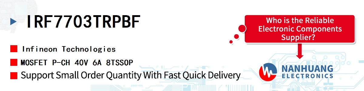 IRF7703TRPBF Infineon MOSFET P-CH 40V 6A 8TSSOP
