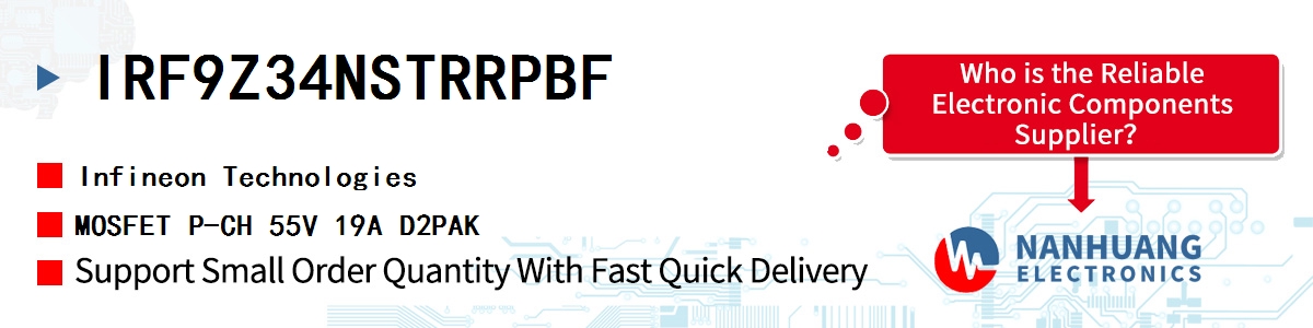 IRF9Z34NSTRRPBF Infineon MOSFET P-CH 55V 19A D2PAK