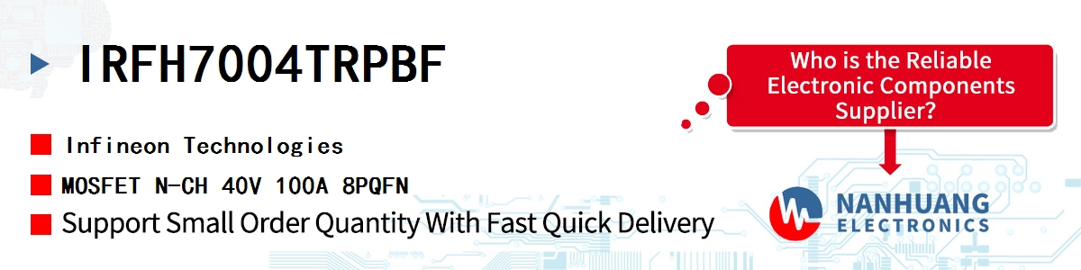 IRFH7004TRPBF Infineon MOSFET N-CH 40V 100A 8PQFN