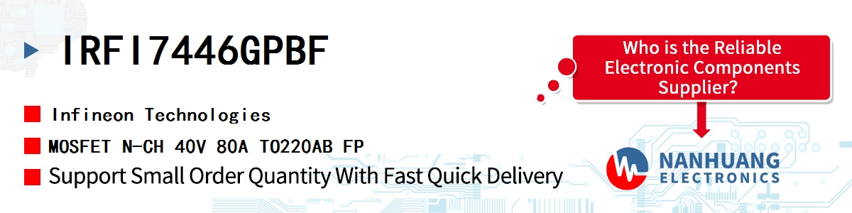 IRFI7446GPBF Infineon MOSFET N-CH 40V 80A TO220AB FP