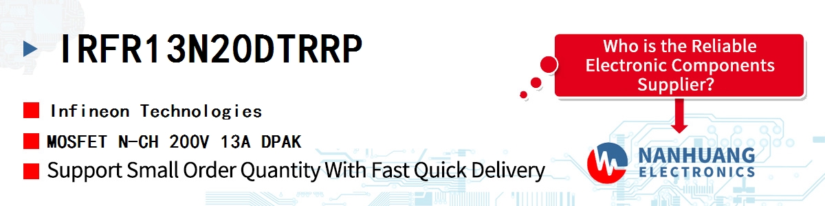 IRFR13N20DTRRP Infineon MOSFET N-CH 200V 13A DPAK