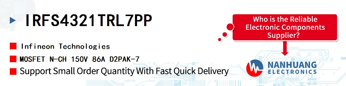 IRFS4321TRL7PP Infineon MOSFET N-CH 150V 86A D2PAK-7