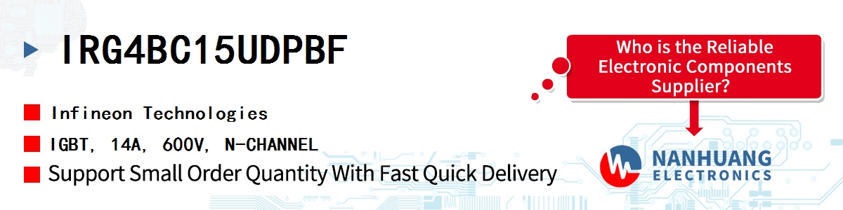 IRG4BC15UDPBF Infineon IGBT, 14A, 600V, N-CHANNEL