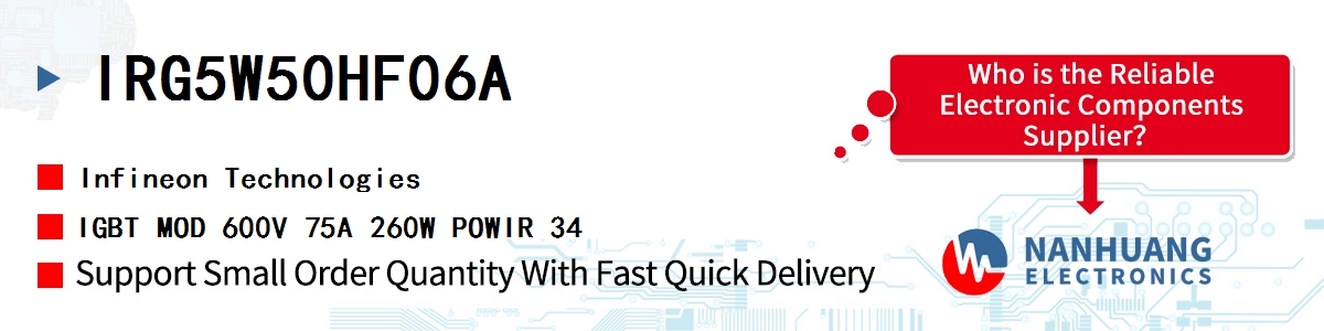 IRG5W50HF06A Infineon IGBT MOD 600V 75A 260W POWIR 34