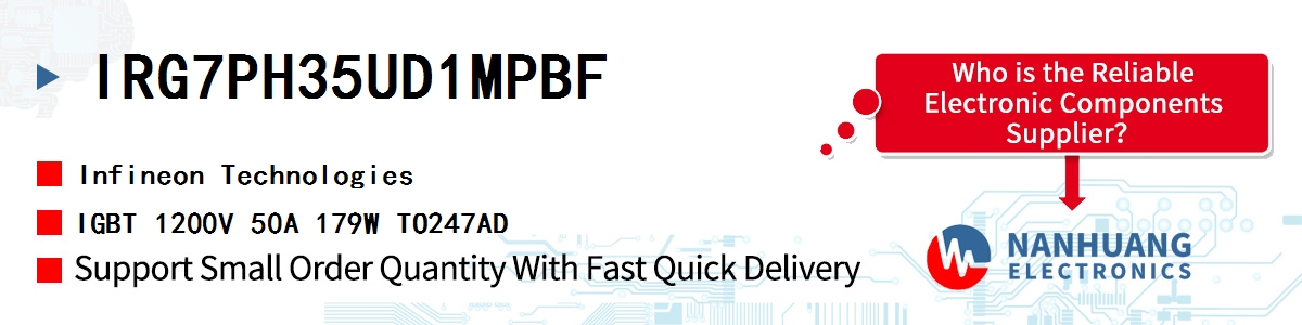 IRG7PH35UD1MPBF Infineon IGBT 1200V 50A 179W TO247AD