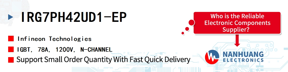 IRG7PH42UD1-EP Infineon IGBT, 78A, 1200V, N-CHANNEL
