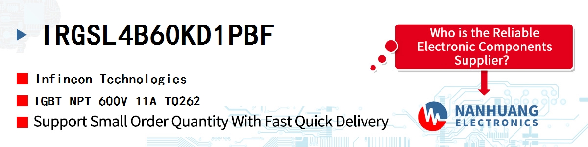 IRGSL4B60KD1PBF Infineon IGBT NPT 600V 11A TO262