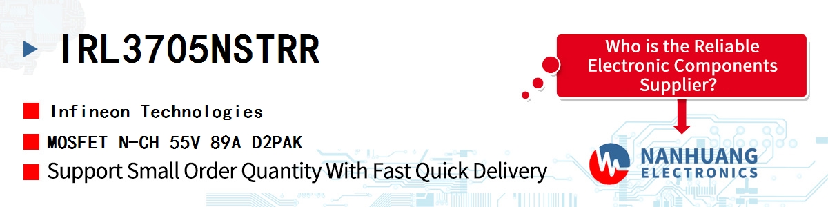IRL3705NSTRR Infineon MOSFET N-CH 55V 89A D2PAK