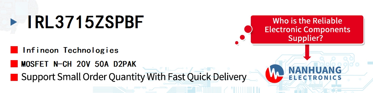 IRL3715ZSPBF Infineon MOSFET N-CH 20V 50A D2PAK