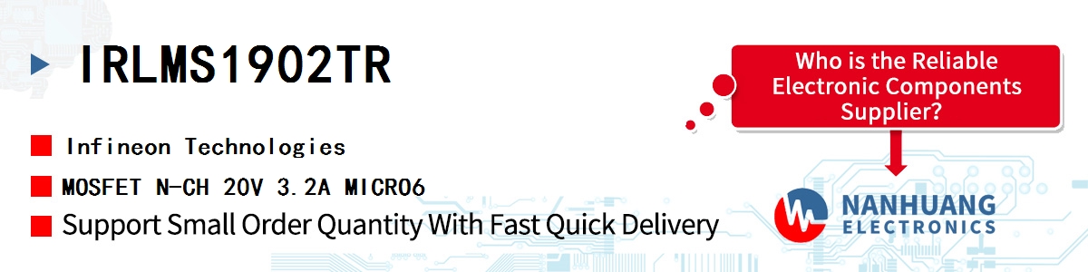 IRLMS1902TR Infineon MOSFET N-CH 20V 3.2A MICRO6