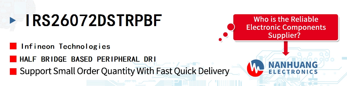 IRS26072DSTRPBF Infineon HALF BRIDGE BASED PERIPHERAL DRI