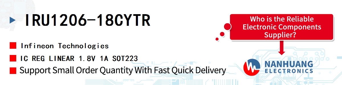 IRU1206-18CYTR Infineon IC REG LINEAR 1.8V 1A SOT223