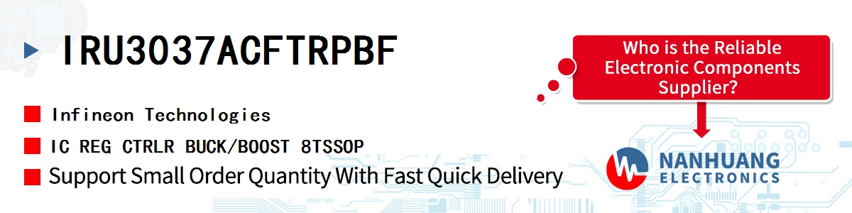 IRU3037ACFTRPBF Infineon IC REG CTRLR BUCK/BOOST 8TSSOP