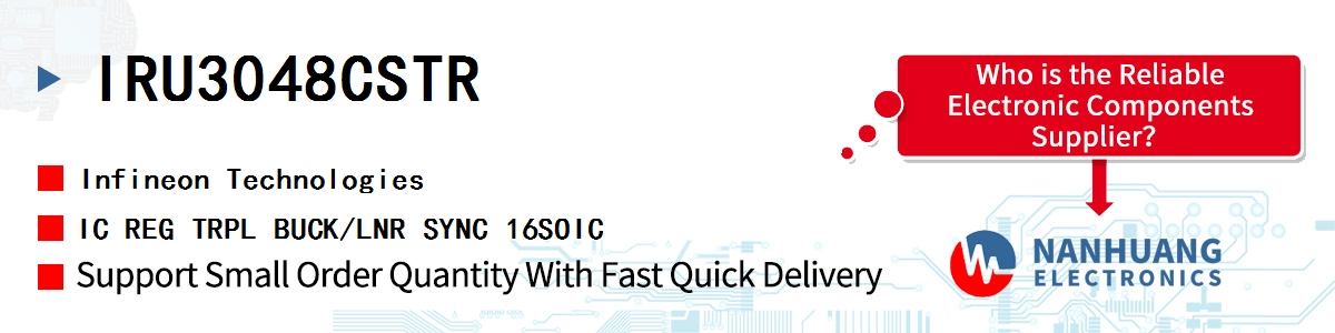 IRU3048CSTR Infineon IC REG TRPL BUCK/LNR SYNC 16SOIC