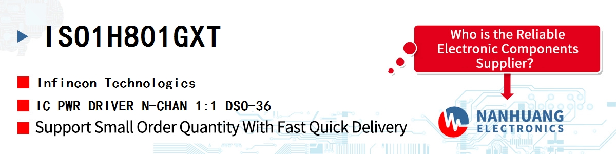 ISO1H801GXT Infineon IC PWR DRIVER N-CHAN 1:1 DSO-36