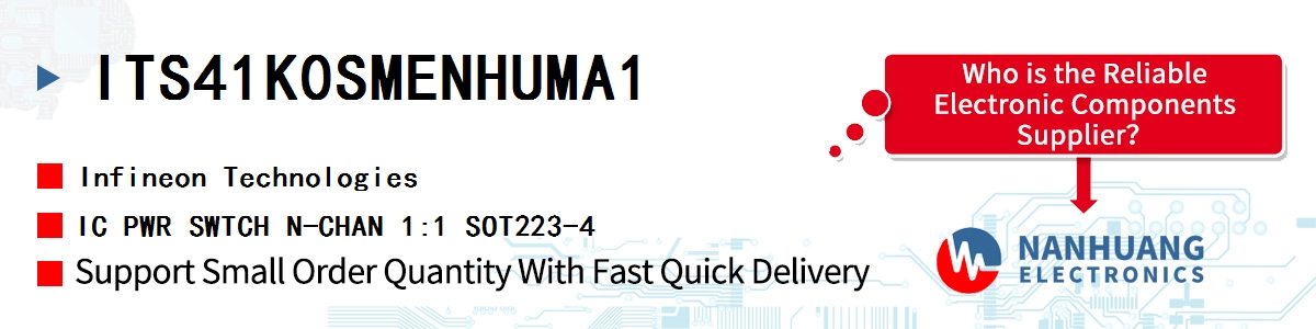 ITS41K0SMENHUMA1 Infineon IC PWR SWTCH N-CHAN 1:1 SOT223-4