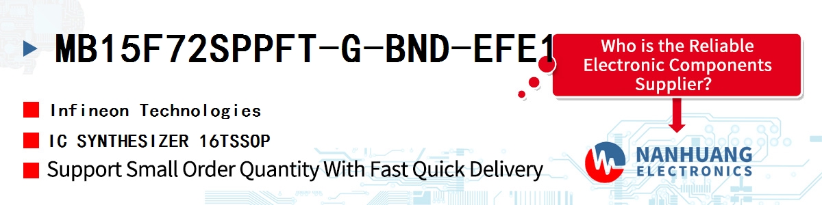 MB15F72SPPFT-G-BND-EFE1 Infineon IC SYNTHESIZER 16TSSOP