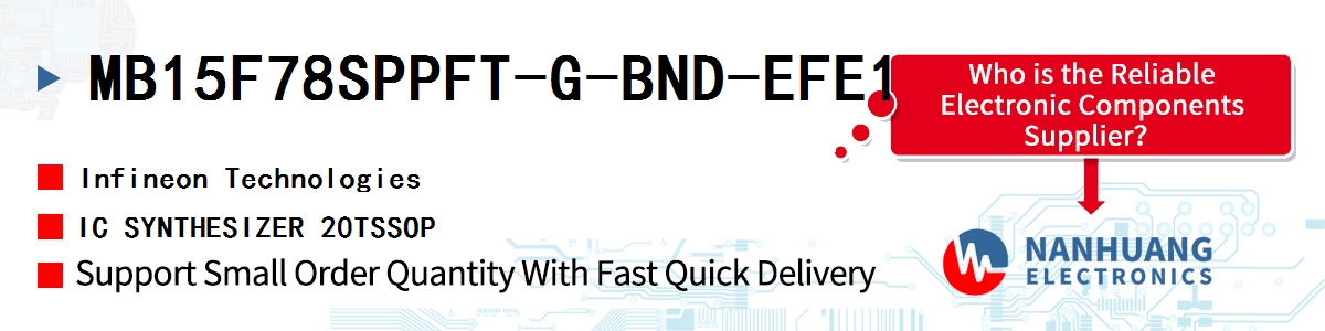 MB15F78SPPFT-G-BND-EFE1 Infineon IC SYNTHESIZER 20TSSOP