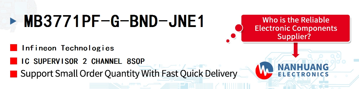 MB3771PF-G-BND-JNE1 Infineon IC SUPERVISOR 2 CHANNEL 8SOP