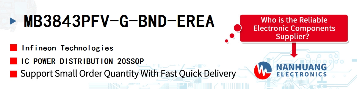 MB3843PFV-G-BND-EREA Infineon IC POWER DISTRIBUTION 20SSOP