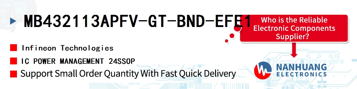 MB432113APFV-GT-BND-EFE1 Infineon IC POWER MANAGEMENT 24SSOP