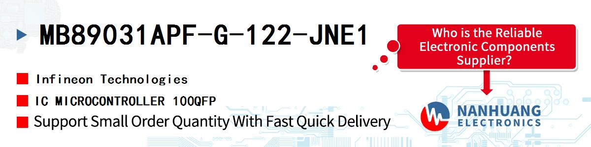 MB89031APF-G-122-JNE1 Infineon IC MICROCONTROLLER 100QFP