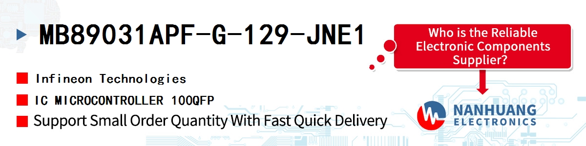 MB89031APF-G-129-JNE1 Infineon IC MICROCONTROLLER 100QFP