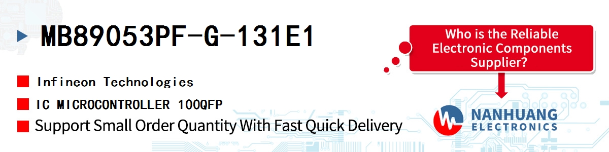 MB89053PF-G-131E1 Infineon IC MICROCONTROLLER 100QFP