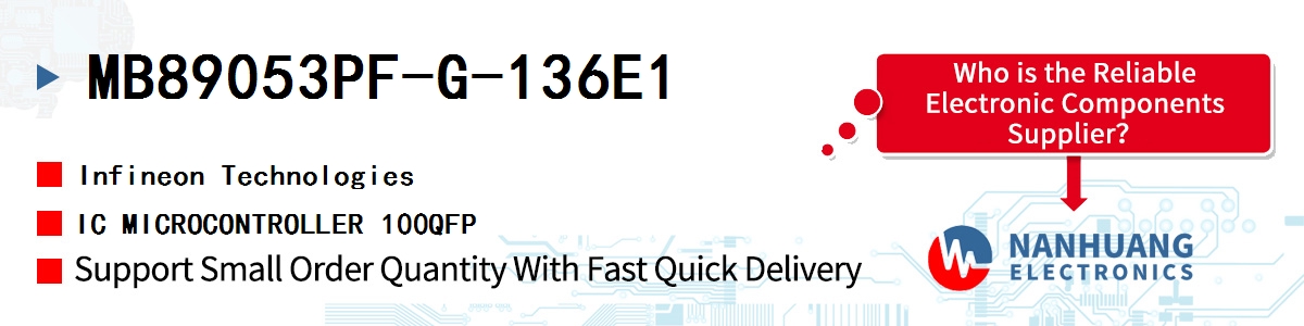 MB89053PF-G-136E1 Infineon IC MICROCONTROLLER 100QFP