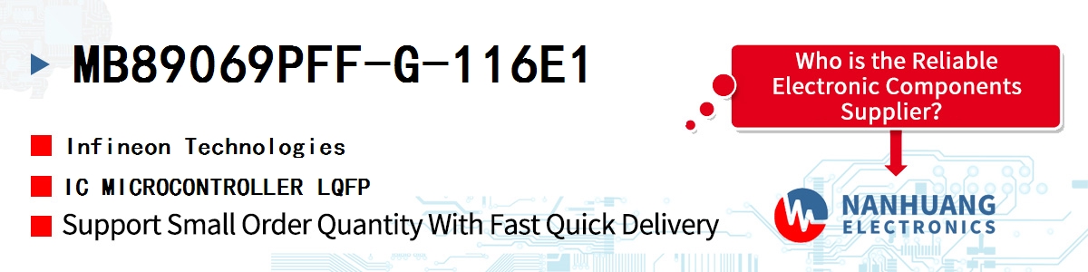 MB89069PFF-G-116E1 Infineon IC MICROCONTROLLER LQFP