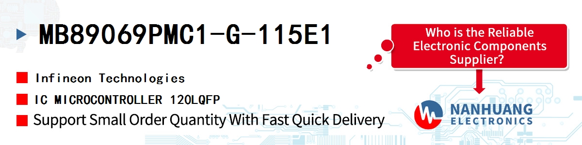 MB89069PMC1-G-115E1 Infineon IC MICROCONTROLLER 120LQFP